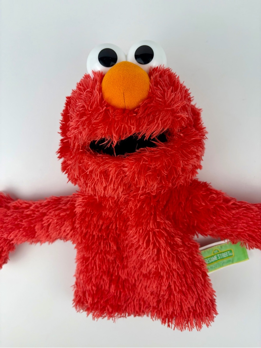Gund Sesame Street Elmo Muppet Hand Puppet Red Plush 10 inch